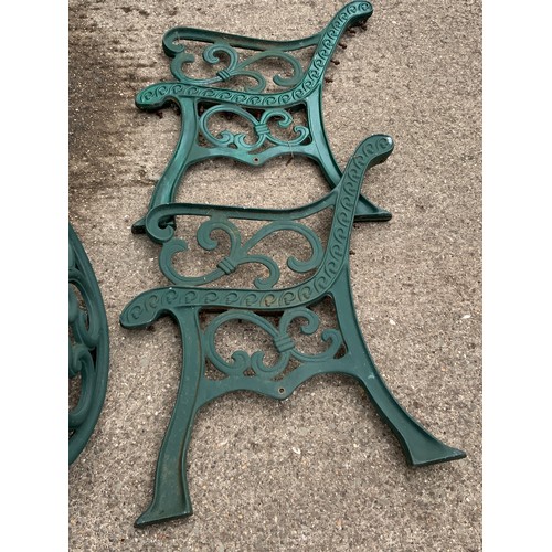 122 - Pair of Metal Bench Ends