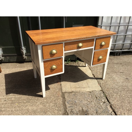 554 - 1930s Part Painted Oak Desk