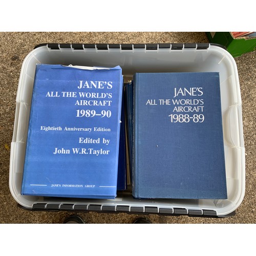 555 - 10x Volumes Jane’s All the Worlds Aircraft 1970s 1980s