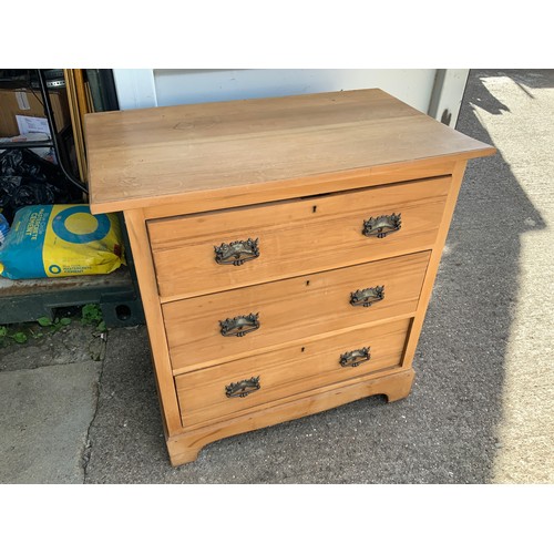 521 - Edwardian Satin Wood Chest of Drawers