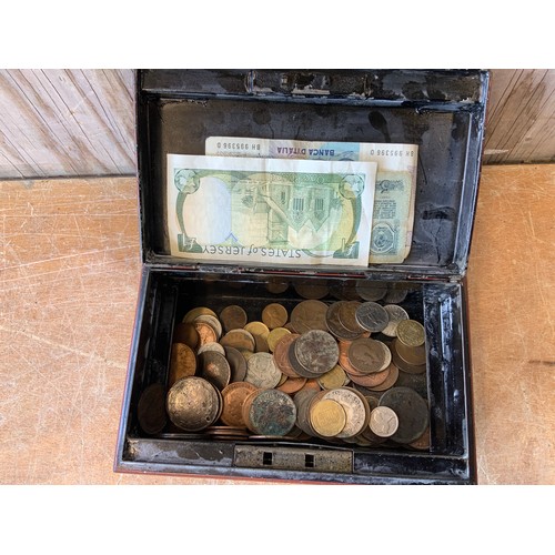 674 - Cash Tin and Contents