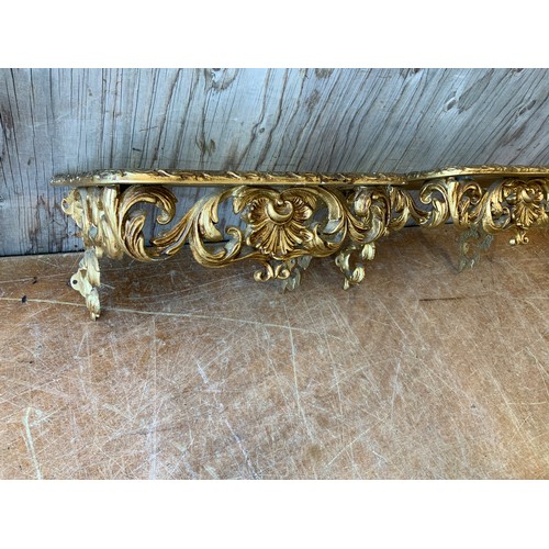 408 - Pair of Gilt Wall Shelves