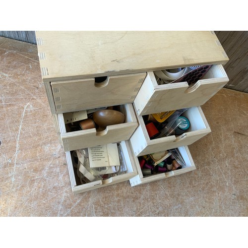 563A - Storage Drawers and Contents - Sewing