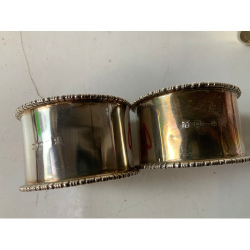 685 - Napkin Rings - Some Silver