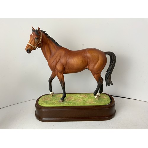 690 - Royal Worcester Horse Ornament - Nijinsky with Certificate