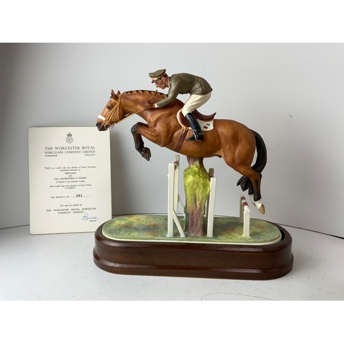 687 - Royal Worcester Horse Ornament - Merano with Certificate