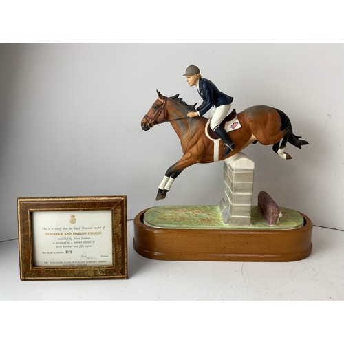 680 - Royal Worcester Horse Ornament - Stroller and Marion Coakes