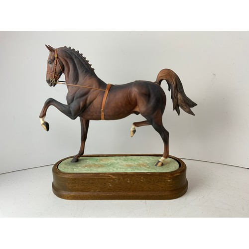 682 - Royal Worcester Horse Ornament - Hackney Stallion