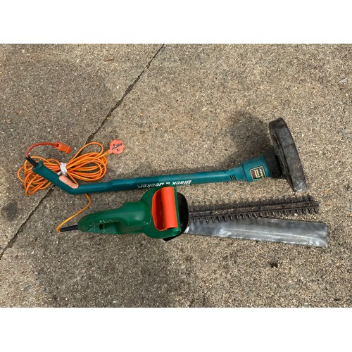 38 - Black and Decker Hedge Trimmer and Strimmer