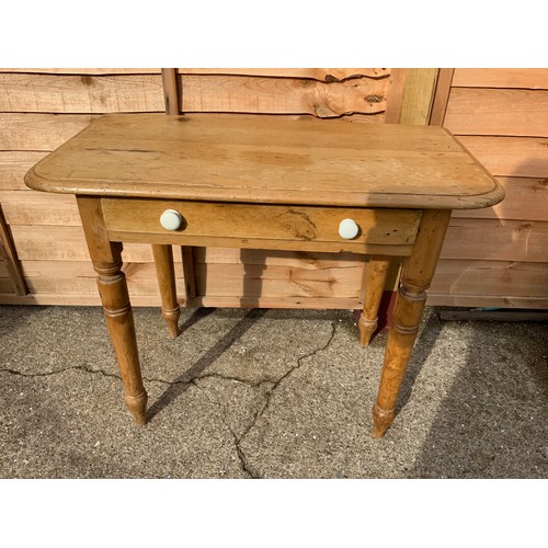 576 - Small Pine Desk with Drawer