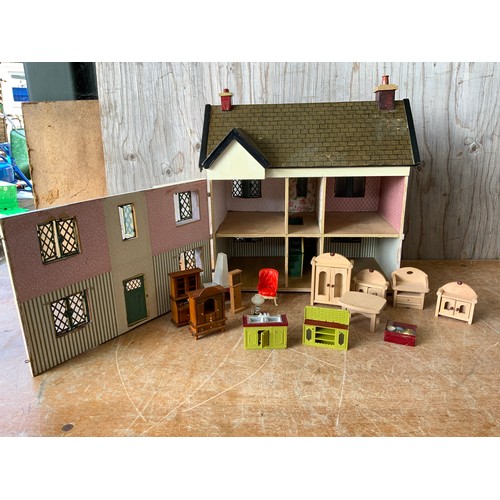 290 - Dolls House with Furniture