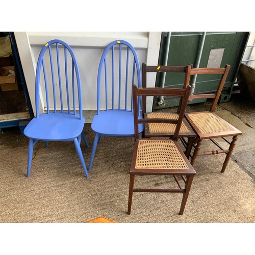 177 - Painted Ercol Chairs and Others