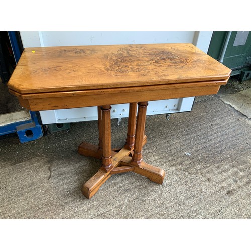 813 - Victorian Folding Card Table by Holland & Sons