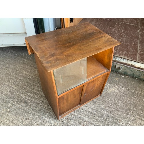 609 - Oak Glazed Cupboard