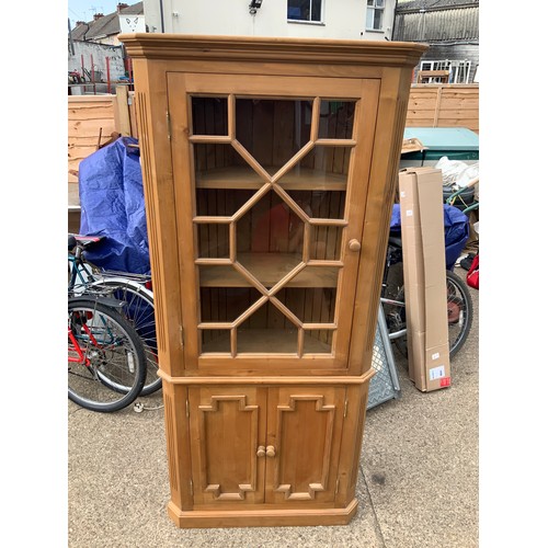 608 - Pine Corner Cupboard