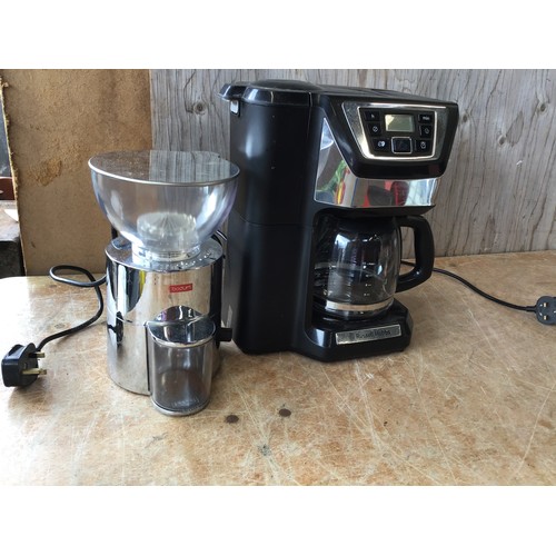 614 - Russel Hobbs Coffee Peculator and Bodum Coffee Grinder