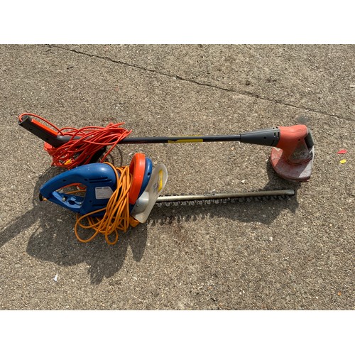 100 - Draper Hedge Trimmer and Flymo Strimmer