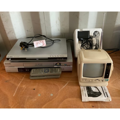 429 - Panasonic VCR, Alba DVD Player and Telemate 1404 Mini TV with Radio