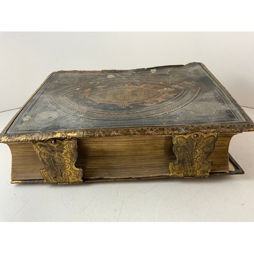 284 - Family Bible with Brass Fastenings