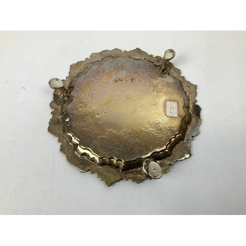 428 - Three Footed Silver Salver - 18cm - 270gms