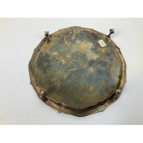 427 - Three Footed Silver Salver - 20cm - 280gms