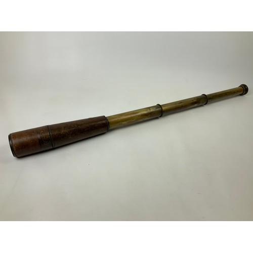 21 - Ross London Brass Three Draw Telescope