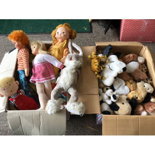 304 - Vintage Cuddly Toys and Dolls etc