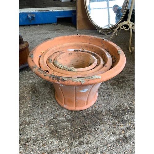 65 - Set of Graduating Terracotta Planters