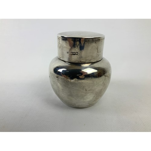 296 - Silver Tea Canister - 115gms