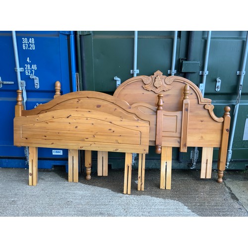 205 - 4x Pine Headboards