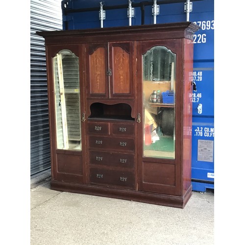 100A - Edwardian Triple Wardrobe