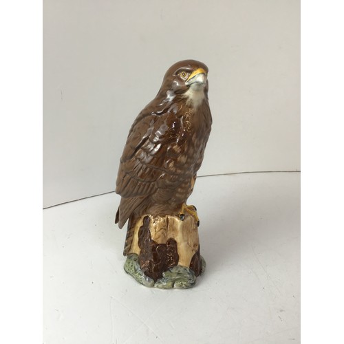 711 - Beswick Buzzard Decanter and Empty - H18cm