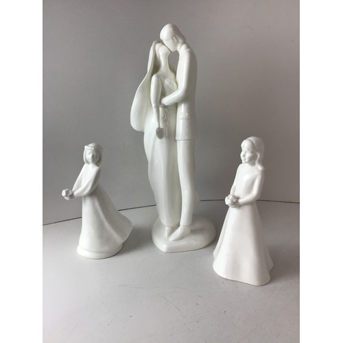 710 - Figurines - Coalport and Royal Doulton - Tallest 32cm