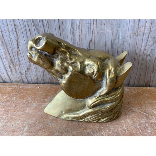 459 - Heavy Brass Horses Head