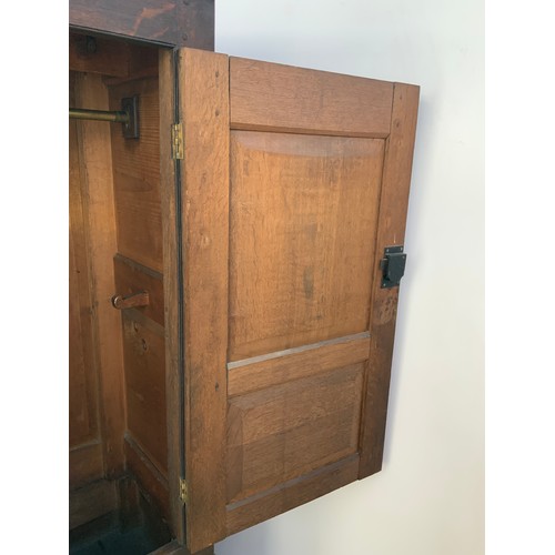 7 - 19th Century Oak Housekeepers Cupboard - 193cm High x 133cm Wide