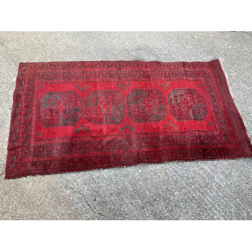 48A - Hand Knotted Rug - 212cm x 113cm