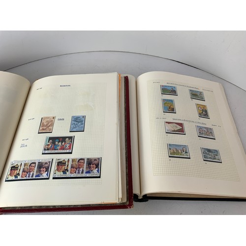 394 - 2x Stamp Albums - Guernsey, Jersey and Isle of Man Mint Stamps to 1985