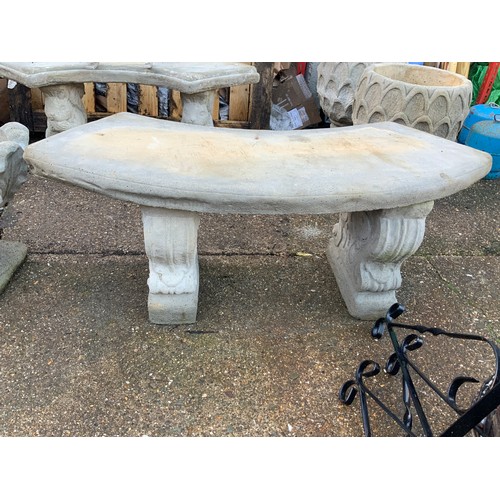 12 - Concrete Garden Bench