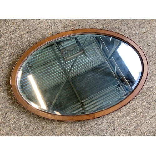 447 - Oval Framed Bevel Edged Mirror