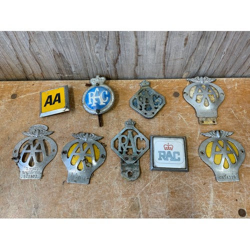 638 - Vintage AA and RAC Car Badges