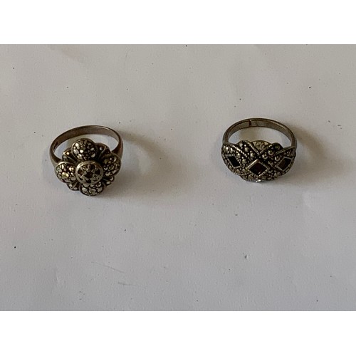 705 - 2x Marcasite Rings