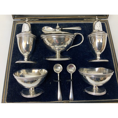 434 - Cased Silver Cruet Set - 300gms