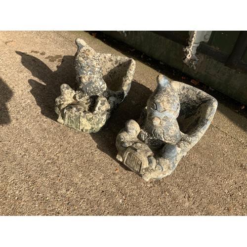 25A - Pair of Gnome Planters