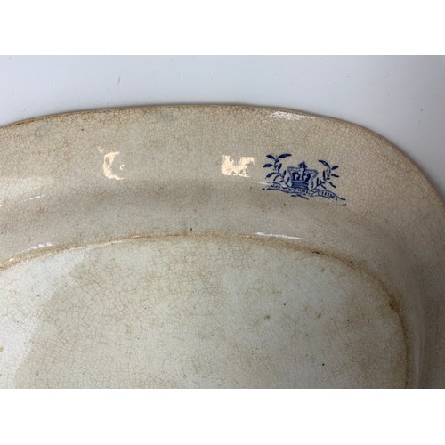 299 - Willow Pattern Meat Plate