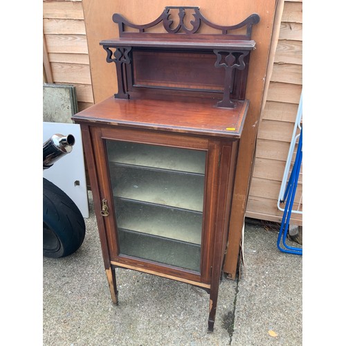 554 - Glazed Mahogany Display Cabinet