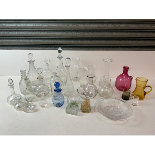 439 - Glassware - Decanters, Jugs and Vases etc