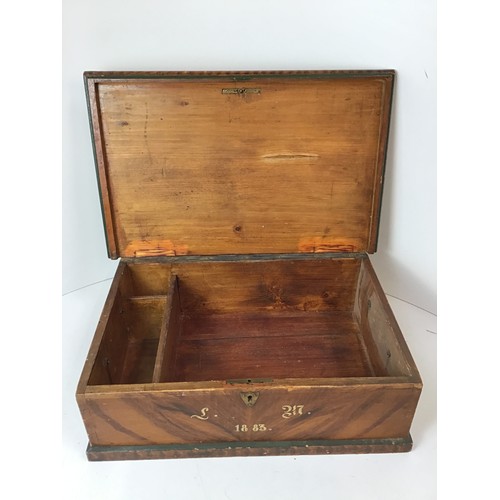 193 - Treen Box - 46cm x 30cm