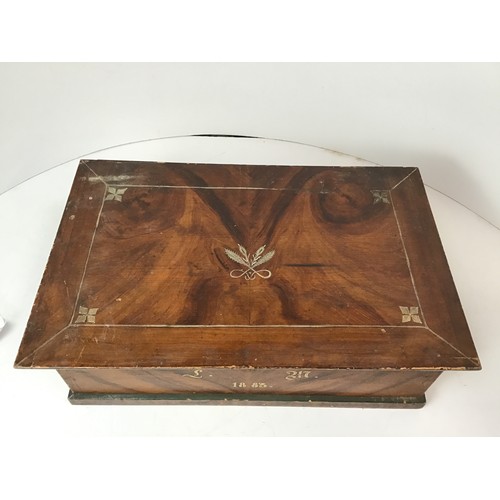 193 - Treen Box - 46cm x 30cm