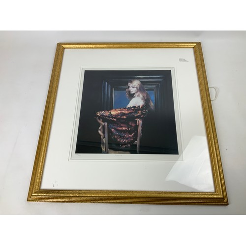 238 - Robert Lenkiewicz Print - Limited Edition 288/450 - Fiorella - Embossed Signature - Visible Picture ... 