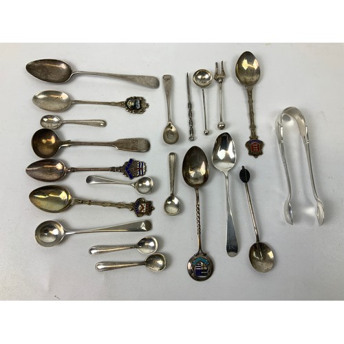 110 - Silver Spoons and Sugar Tongs - 170gms